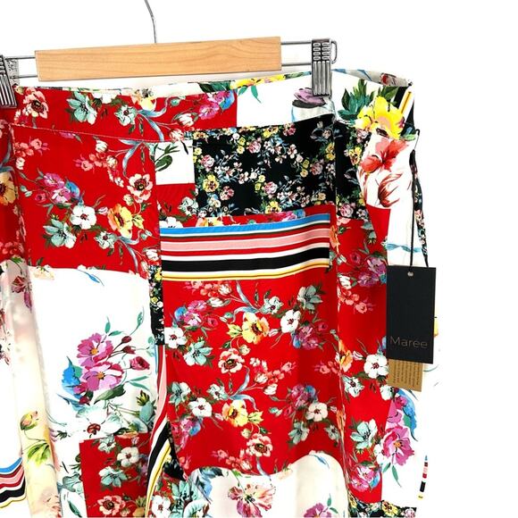 Maree Pour Toi floral patchwork print cropped pants Size 20 - Picture 4 of 13